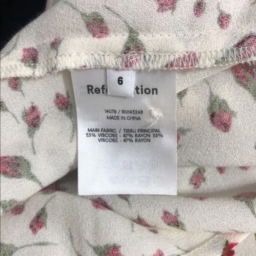 NWT. Reformation Gavin Open Back Dress in Marion Print Size 6 - Picture 7 of 10